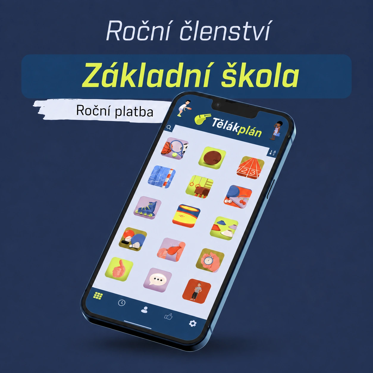Roční členství – Tělákplán, základní škola
